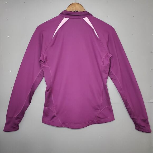 Nike Fit Dry Athletic Full Zip Long Sleeve Lightweight Workout Jacket Medium - Picture 2 of 4